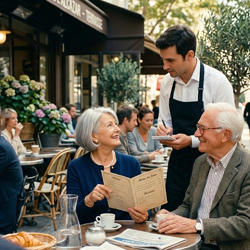 french ordering food